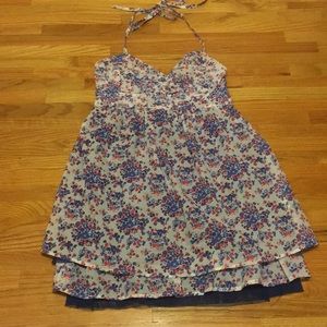 Bershka Medium flowery halter top size Medium